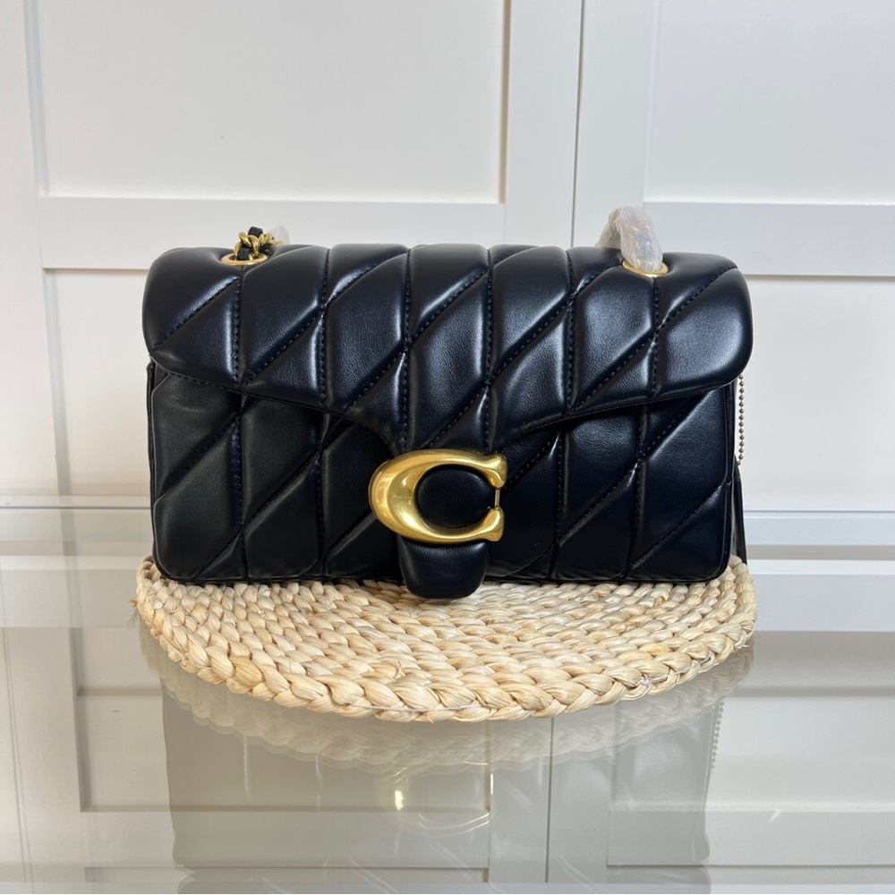 Coach Tabby 26 Quilted Leather Shoulder Bag with Gold Hardware
